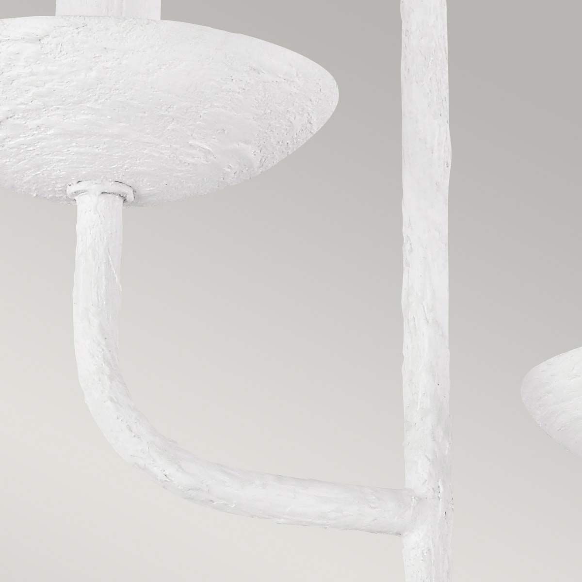 Annie in Light Wall Light Textured Plaster White
