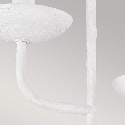 Annie in Light Wall Light Textured Plaster White