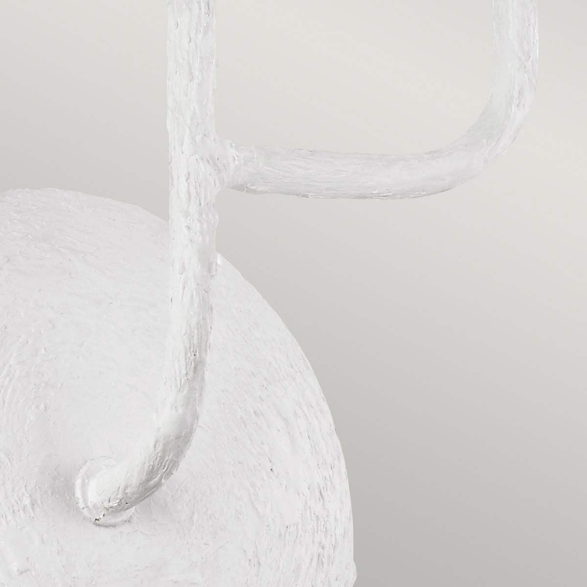 Annie in Light Wall Light Textured Plaster White