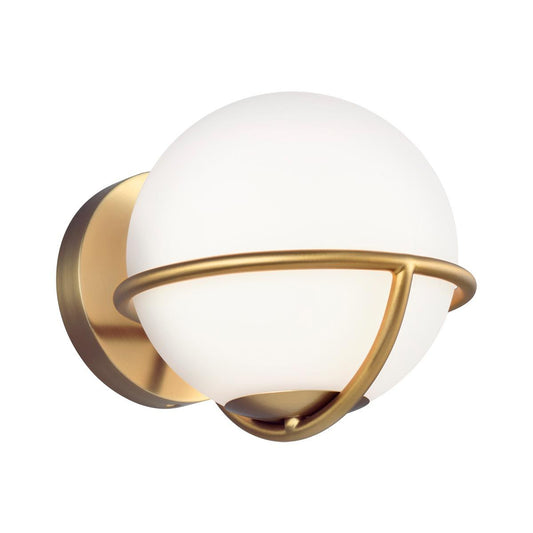 Apollo Light Wall Light in Burnished Brass