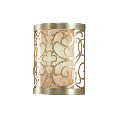 Arabesque In Light Wall Light In Silver Leaf Patina
