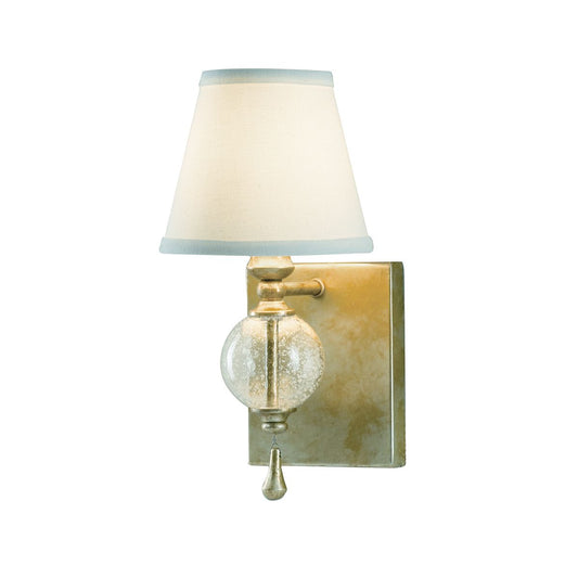 Argento In Light Wall Light In Oxidized Silver Leaf