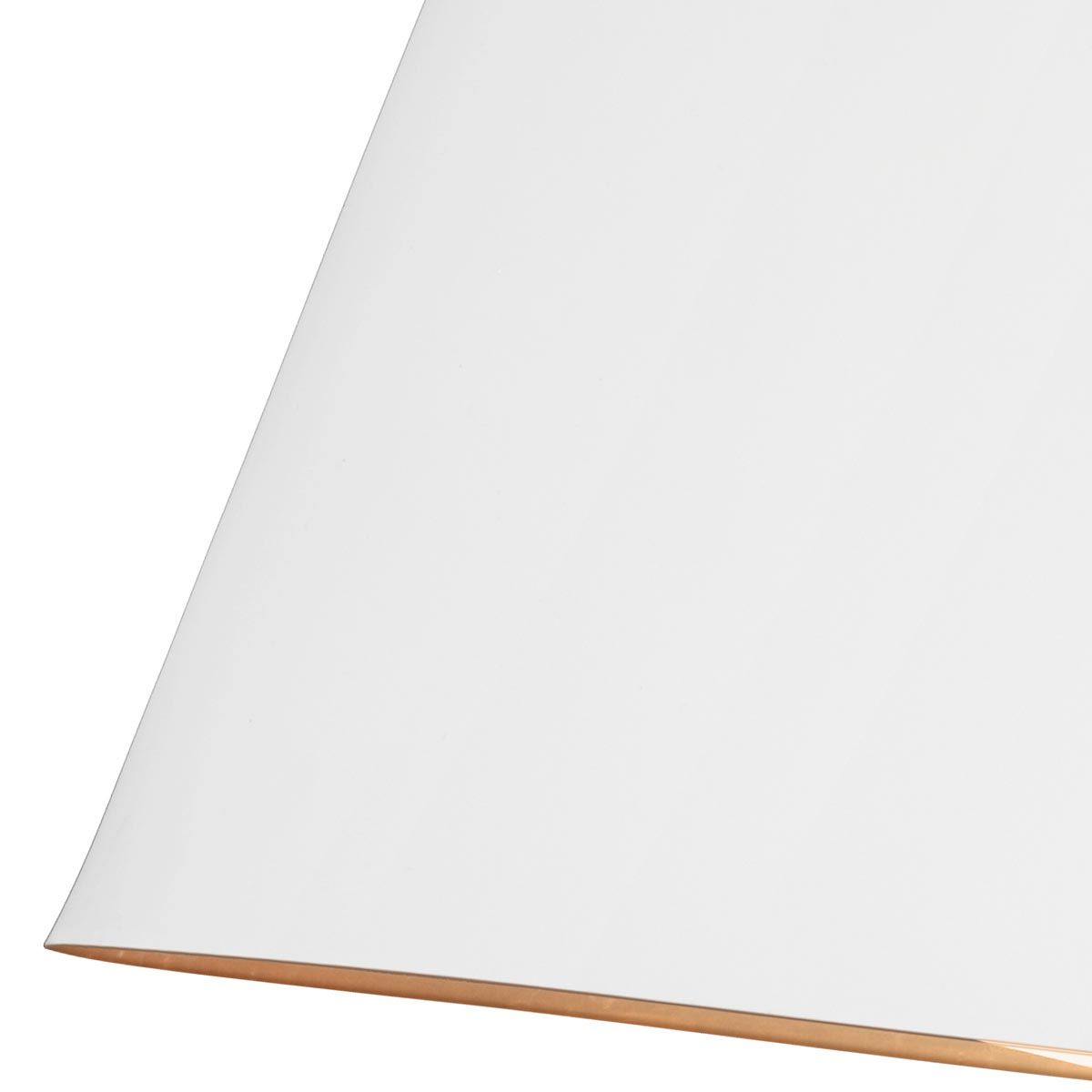 Asher Light Pendant in Matte White & Gold