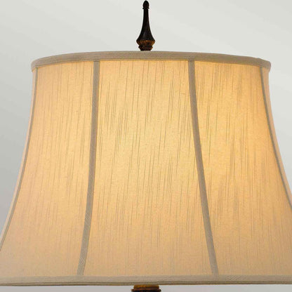 Augustine In Light Table Lamp Antique Brown with Ivory Shade