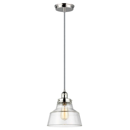 Baskin Light Pendant in Polished Nickel