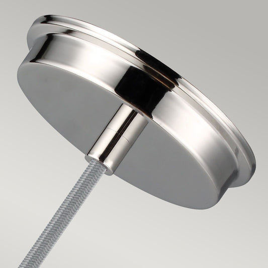 Baskin Light Pendant in Polished Nickel