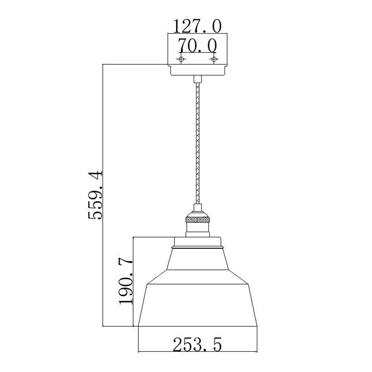 Baskin Light Pendant in Polished Nickel