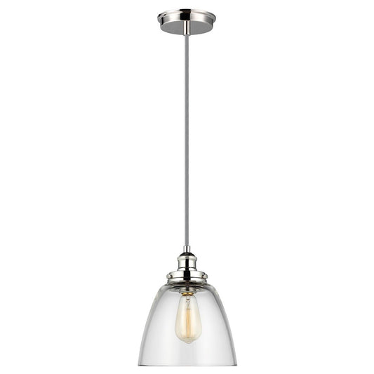 Baskin Light Pendant in Polished Nickel