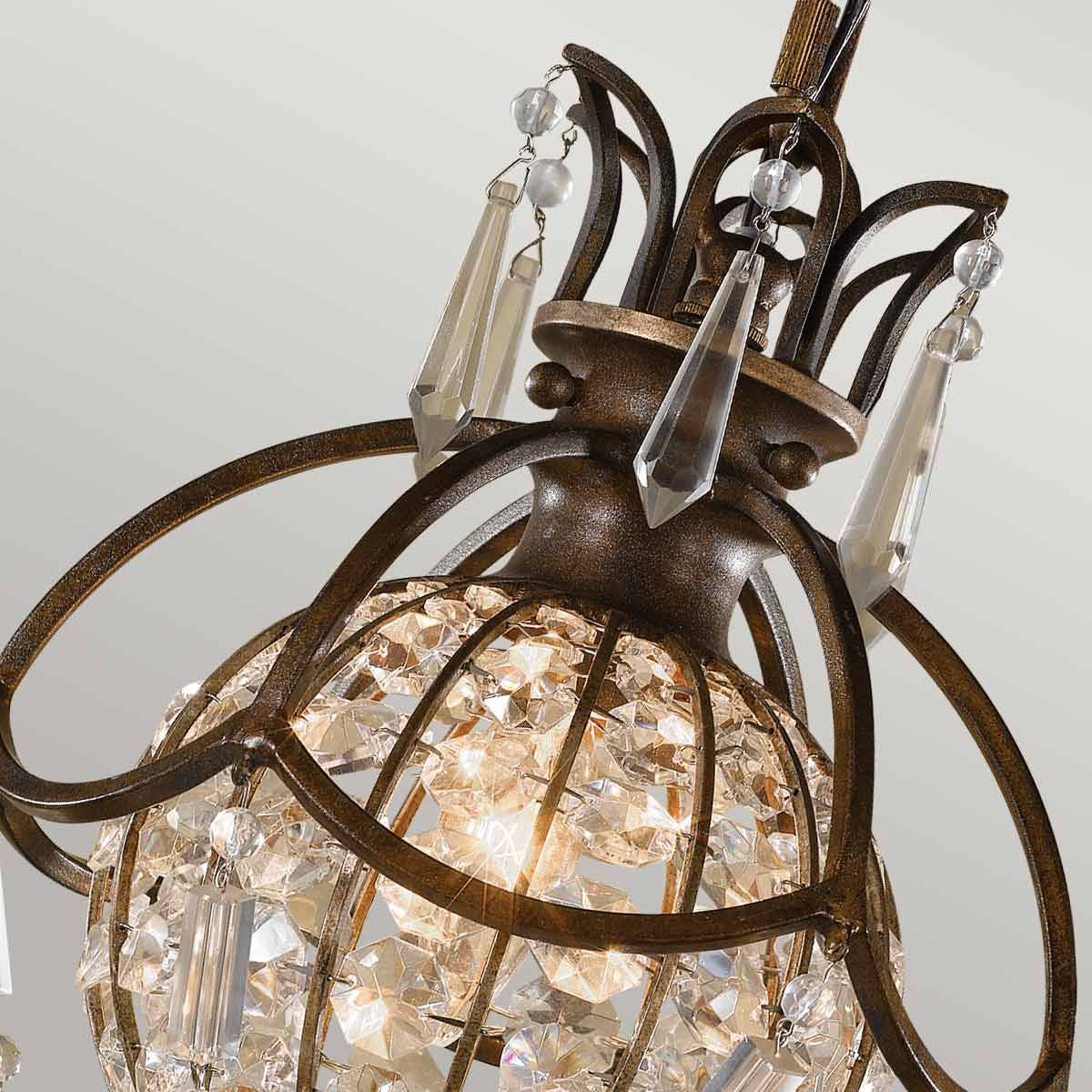 Bellini Light Pendant Light in Oxidized Bronze/British Bronze