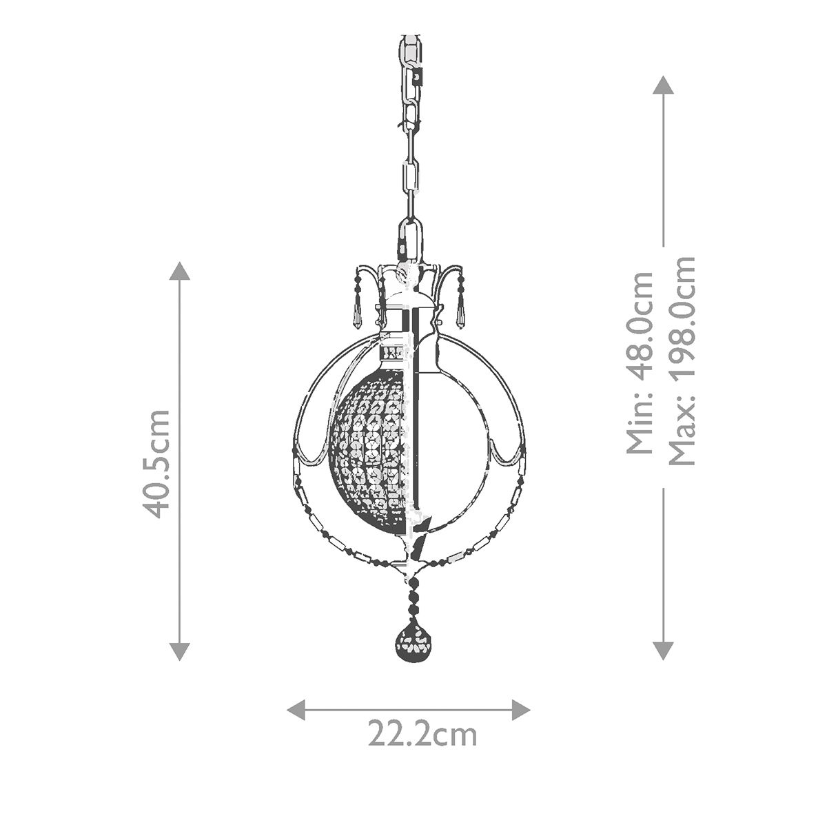 Bellini Light Pendant Light in Oxidized Bronze/British Bronze