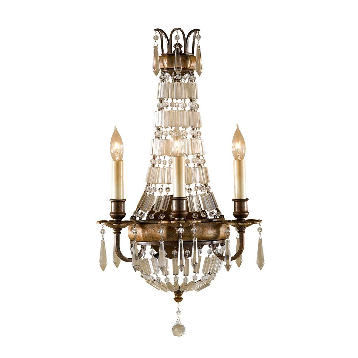 Bellini Light Wall Light in Oxidized Bronze and British Bronze