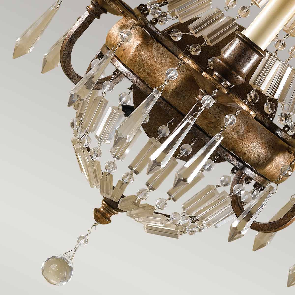 Bellini Light Wall Light in Oxidized Bronze and British Bronze