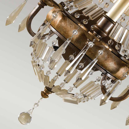 Bellini Light Wall Light in Oxidized Bronze and British Bronze