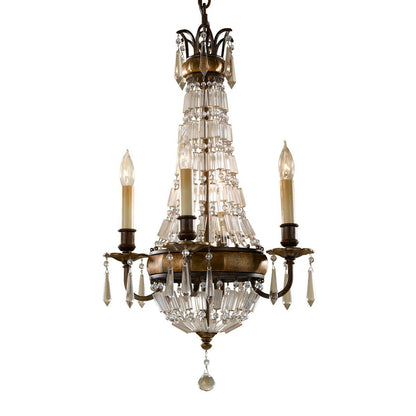 Bellini Light Chandelier in Oxidized Bronze/British Bronze