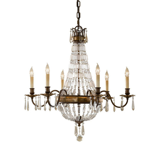 Bellini Light Chandelier in Oxidized Bronze and British Bronze
