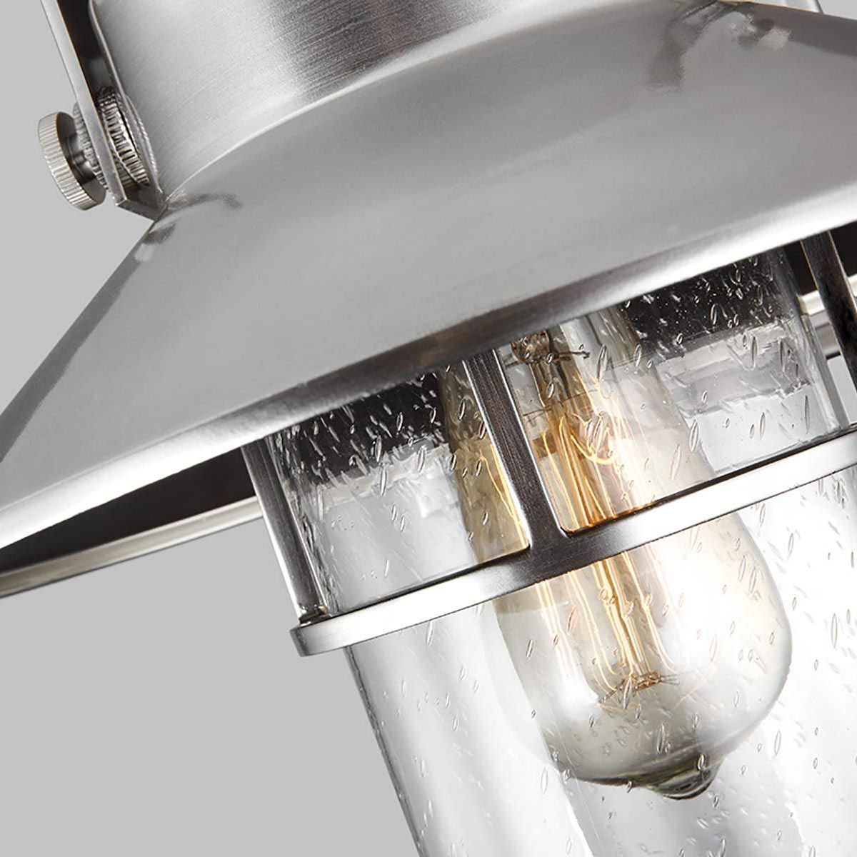Boynton Light Medium Wall Lantern in Painted Brushed Steel