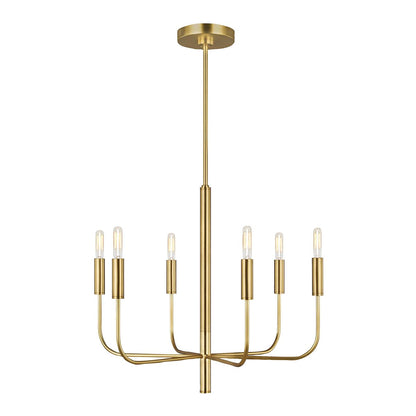 Brianna in Chandelier in Burnished Brass