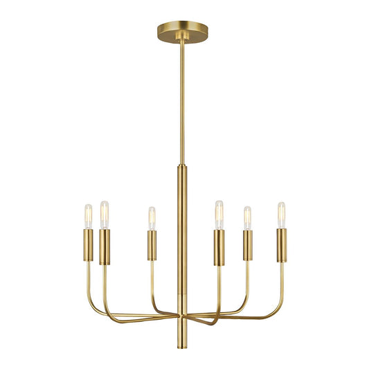 Brianna in Chandelier in Burnished Brass