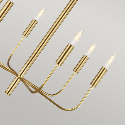 Brianna in Chandelier in Burnished Brass