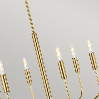 Brianna in Chandelier in Burnished Brass