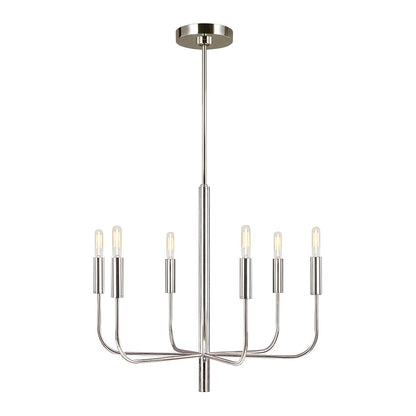 Brianna Chandelier in Polished Nickel