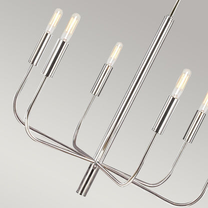 Brianna Chandelier in Polished Nickel