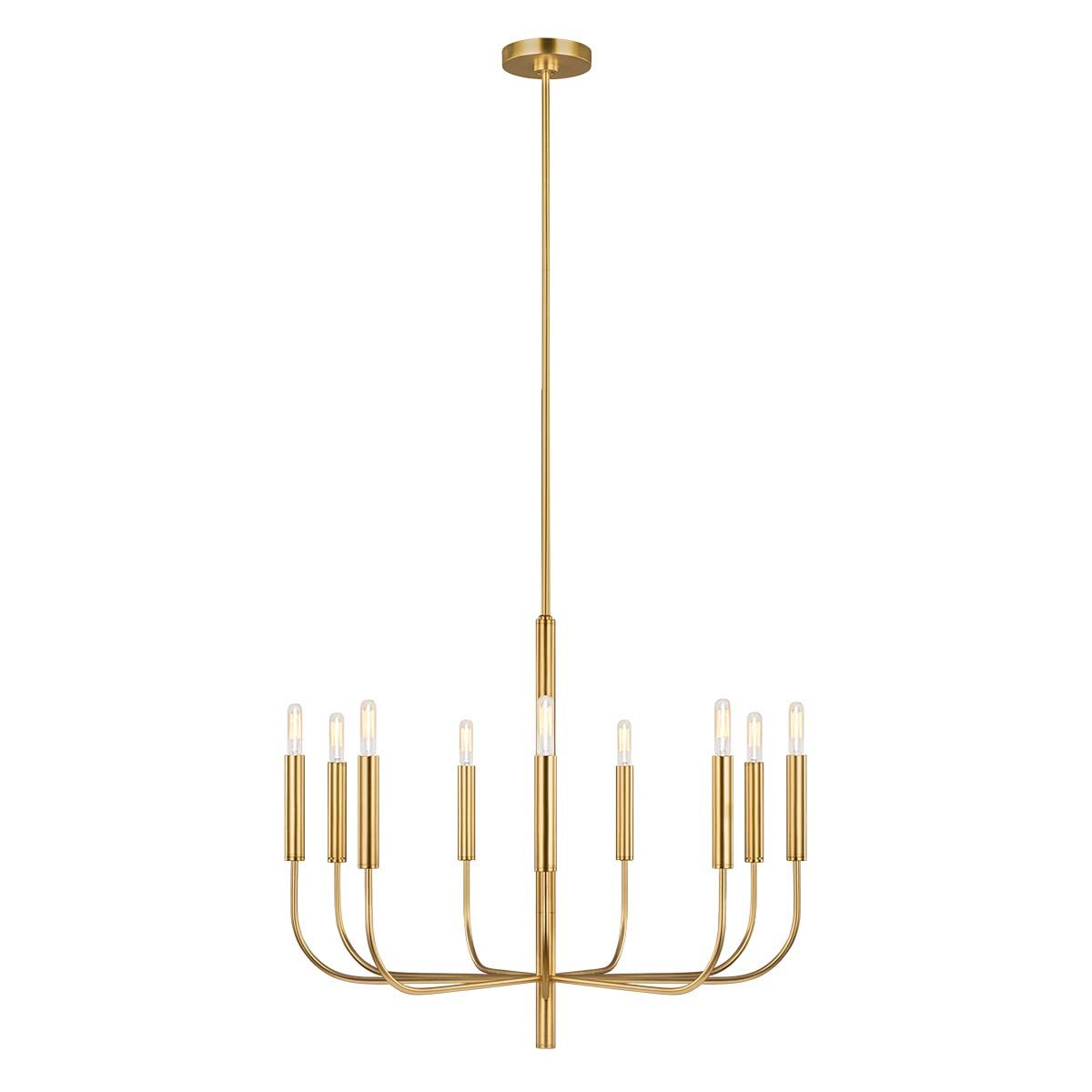 Brianna Light Chandelier in Burnished Brass