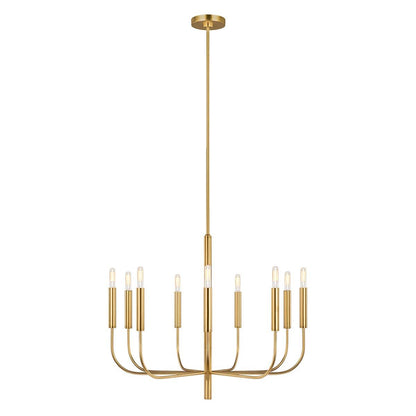 Brianna Light Chandelier in Burnished Brass