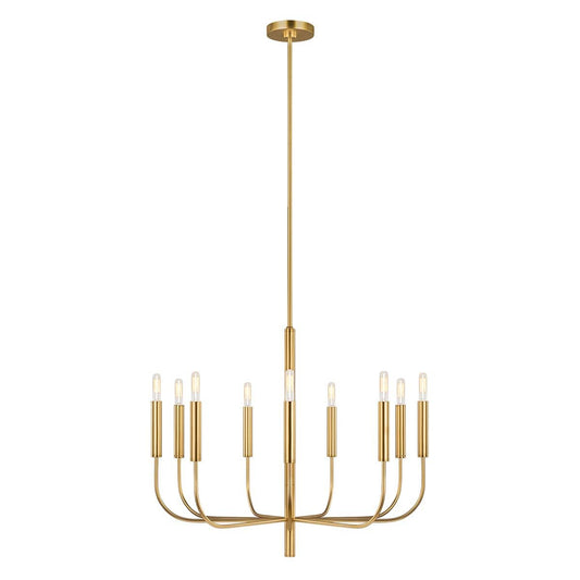 Brianna Light Chandelier in Burnished Brass