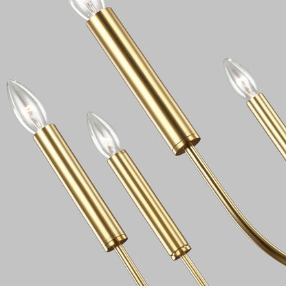 Brianna Light Chandelier in Burnished Brass
