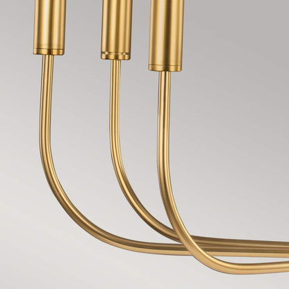 Brianna Light Chandelier in Burnished Brass