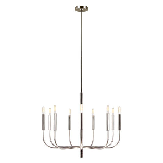 Brianna Light Chandelier in Polished Nickel