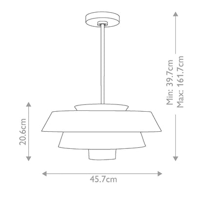 Brisbin Light Pendant in Matte White
