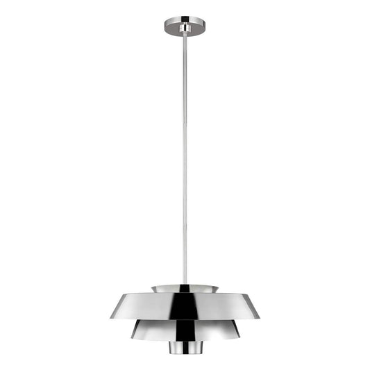Brisbin Light Pendant in Polished Nickel