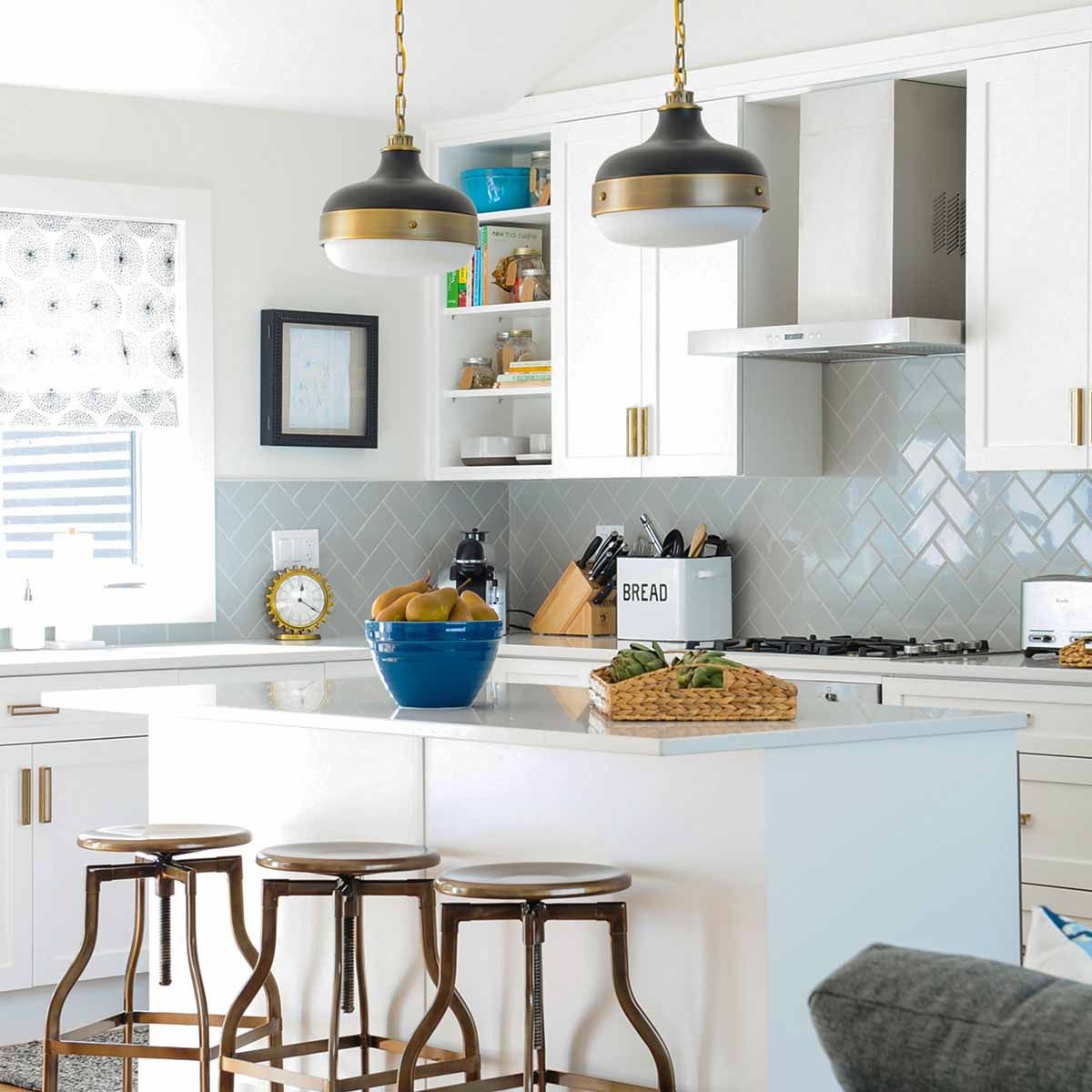 Cadence Light Pendant in Dark Antique Brass and Matte Black