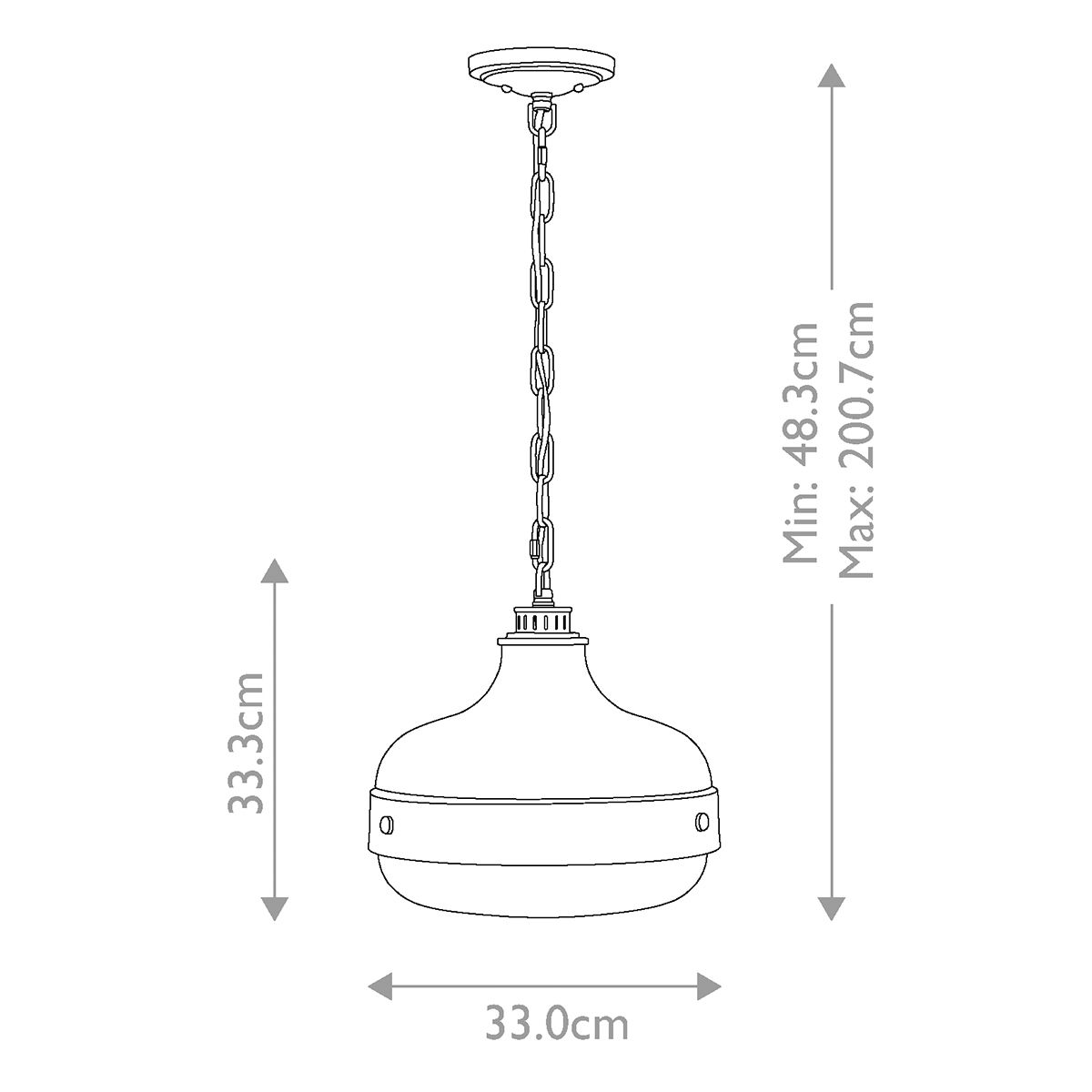 Cadence Light Pendant in Dark Antique Brass and Matte Black