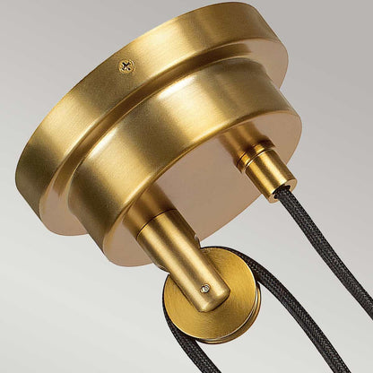 Candor Light Pendant in Matte White and Brass