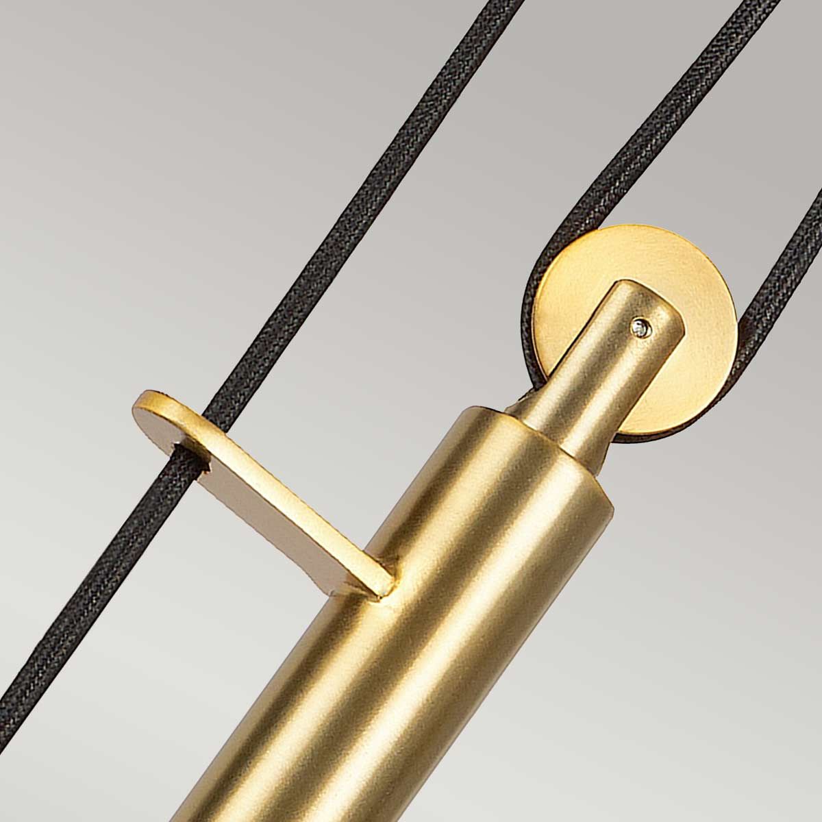 Candor Light Pendant in Matte White and Brass