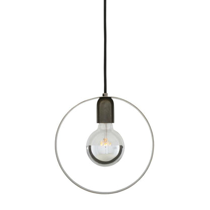 Fossa Modern Circular Brass Pendant Light 24cm