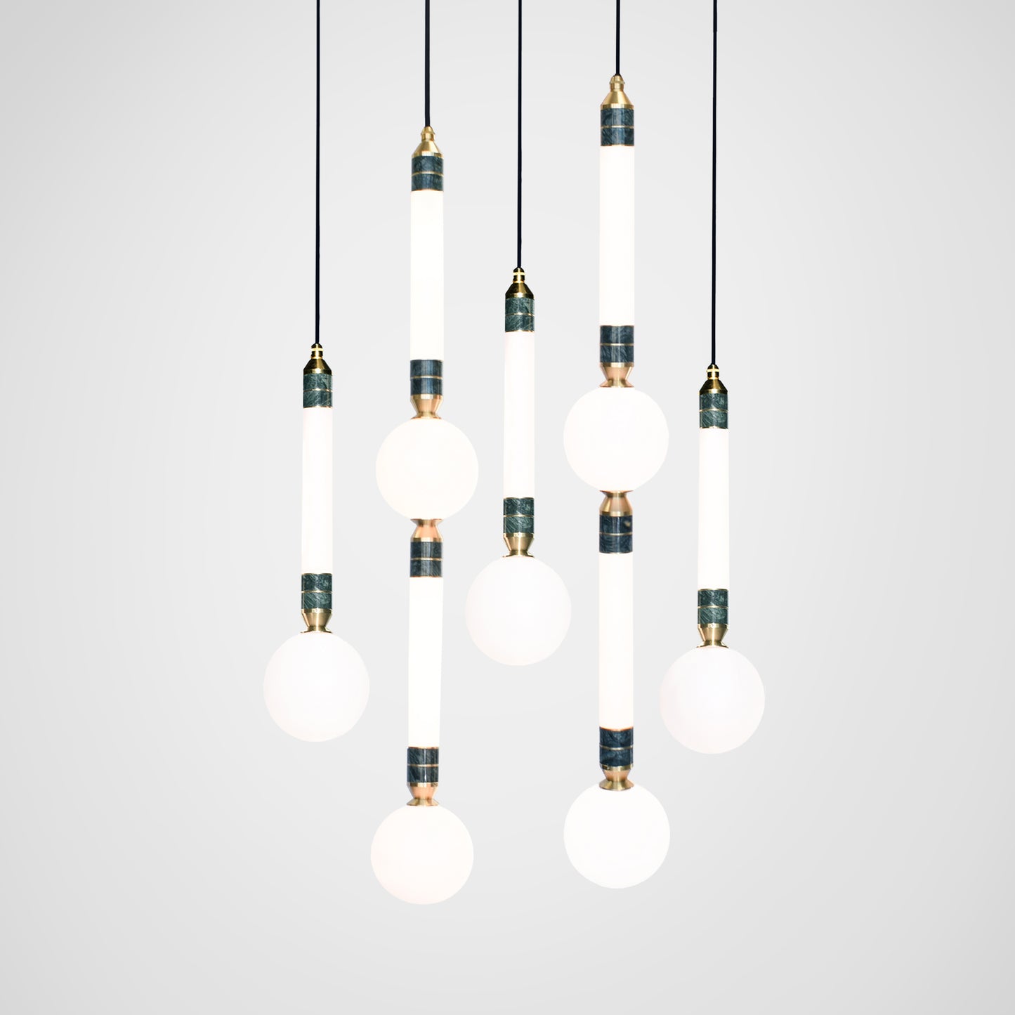 Greenstone 5 Cluster Light close up