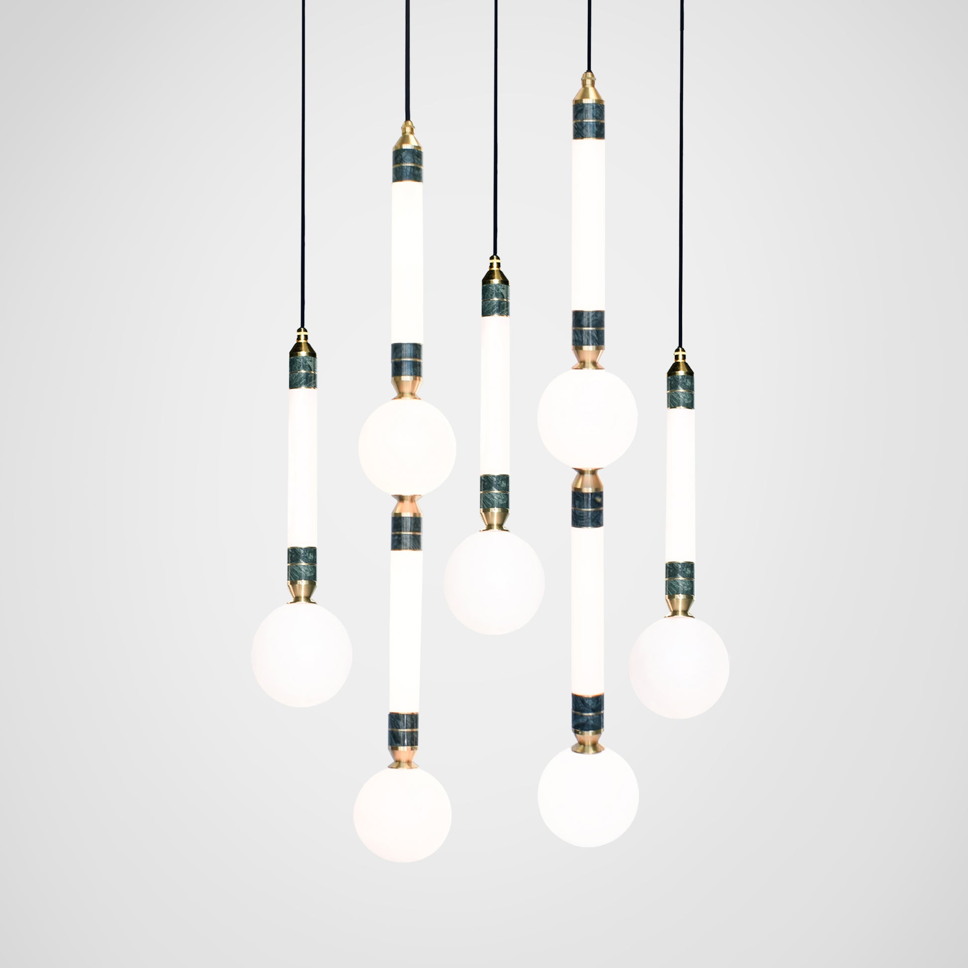Greenstone 5 Cluster Light close up
