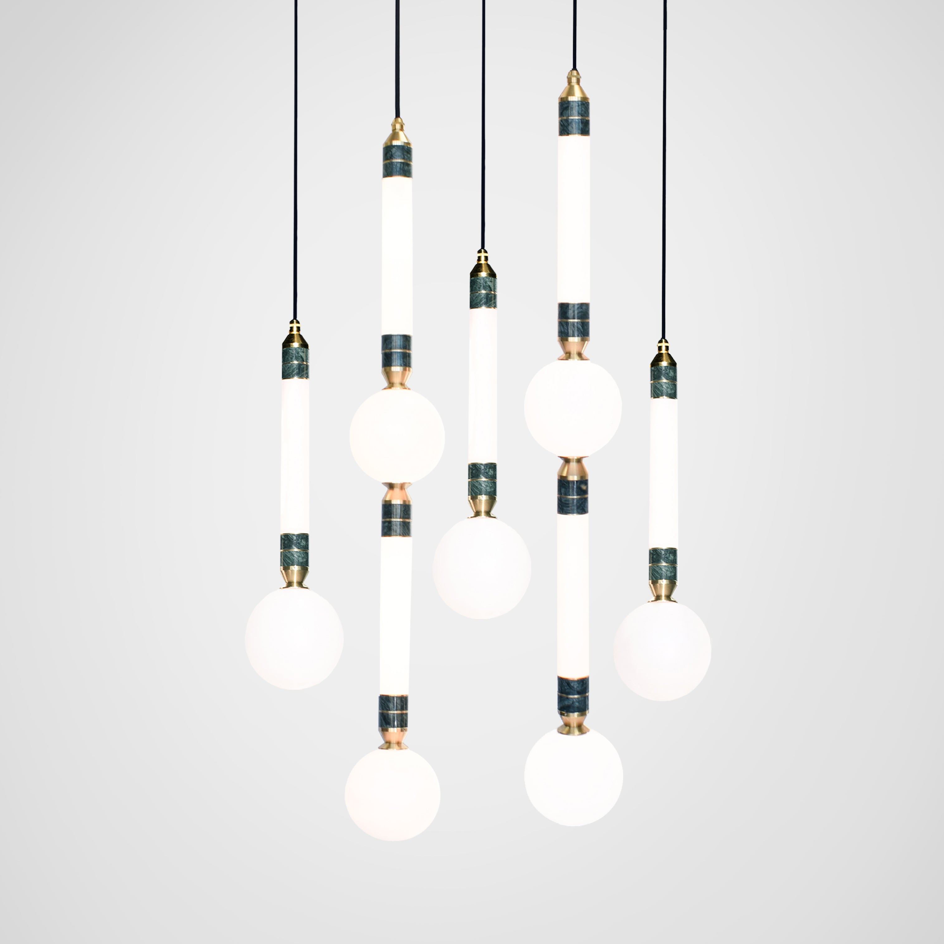 Greenstone 5 Cluster Light close up