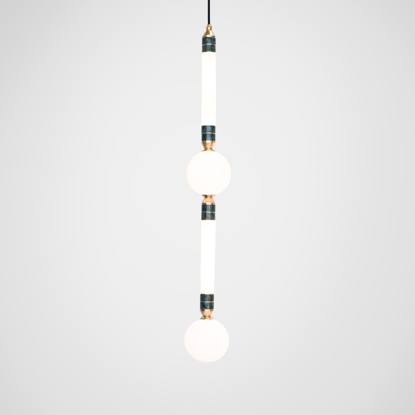 Greenstone Large Pendant Light, front view.