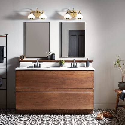 Ainsley Light Wall Light in Brushed Brass