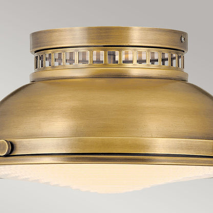 Amelia In Light Flush Light In Heritage Brass