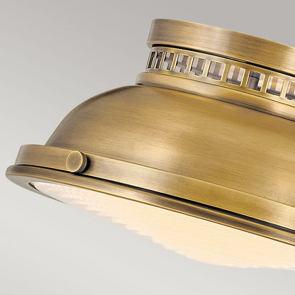 Amelia In Light Flush Light In Heritage Brass