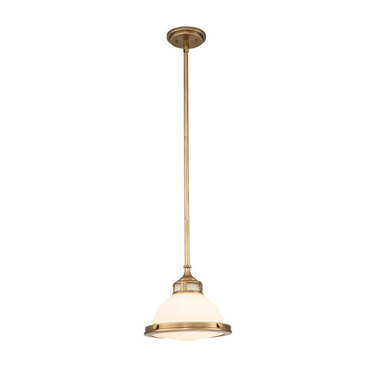 Amelia In Light Mini Pendant In Heritage Brass