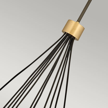 Astrid Light Pendant Cluster in Matte Bronze and Deluxe Gold