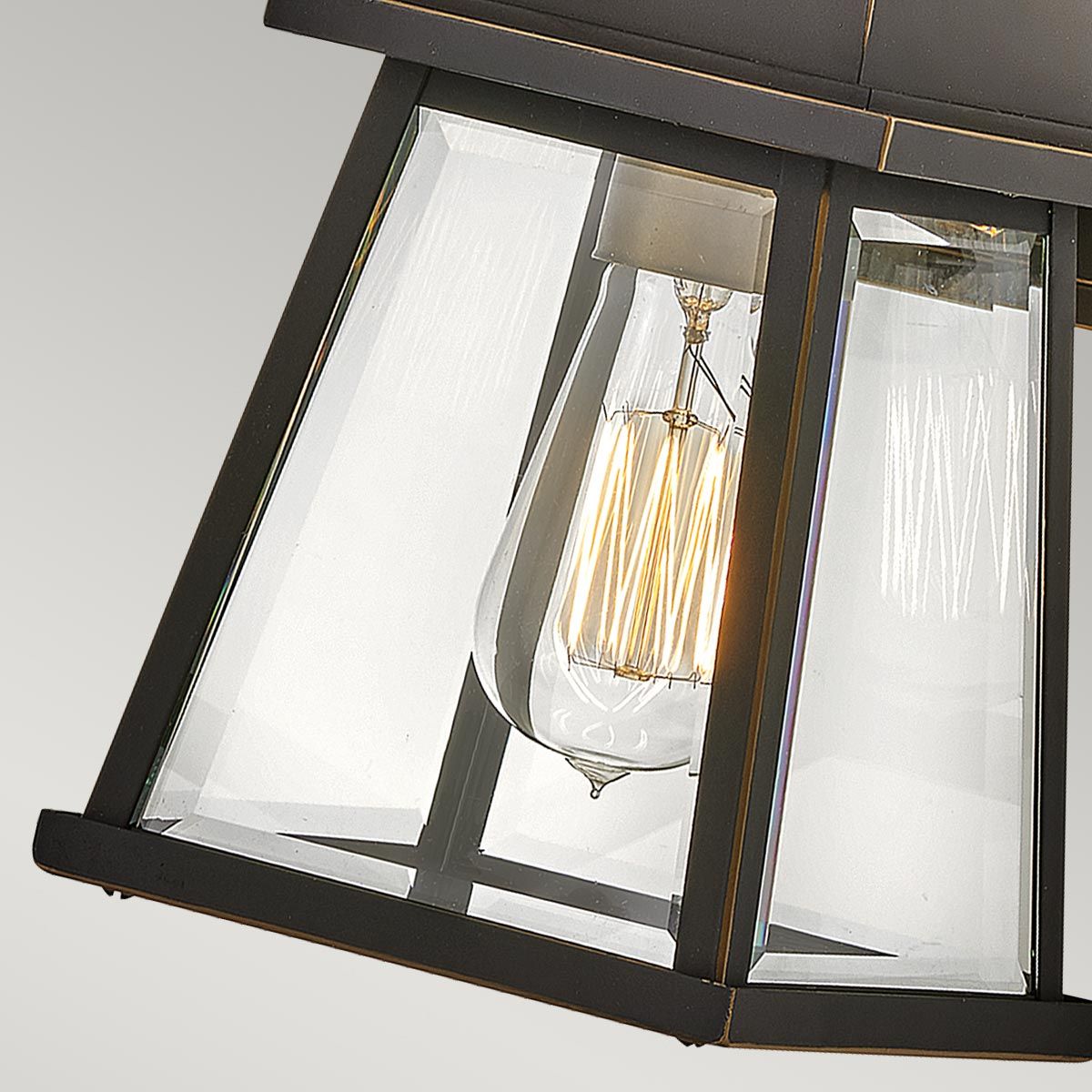 Bainbridge Light Wall Lantern in Small in Oil Rubbed Bronze