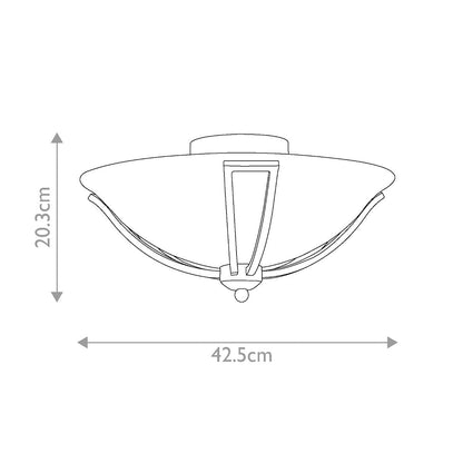 Bolla Light Flush in Brushed Nickel